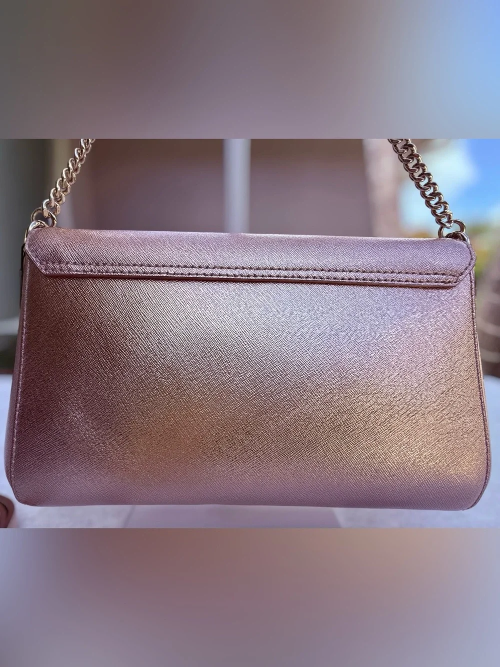 Kate Spade Laurel Way Greer Crossbody Bag - Metallic Rose Gold